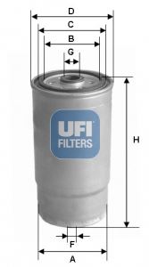 BSG 40-130-004 Yakit Filtresi  Starex/Accent Adm/Getz/Matrix/Santafe//Rio/Magentis/Trafic/Boxer/Palio/Ducato