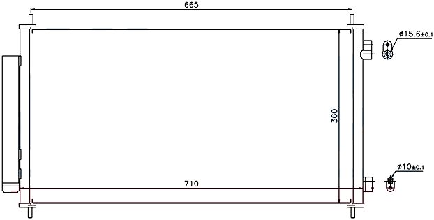 RADISEN RC 940163 Klima Radyatörü Cr-V 06- 2.0i 16v Brazed 705x362x16 80110swwg02-80110swyg01-80110swwg01-80110swwg02-Rc940163
