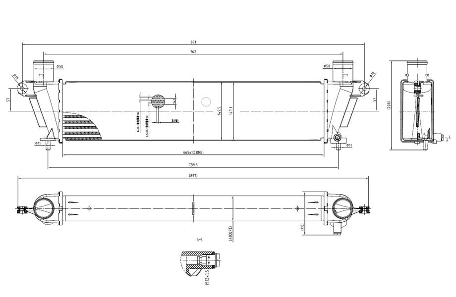 RADISEN RI 960589 Intercooler D-Max 15-