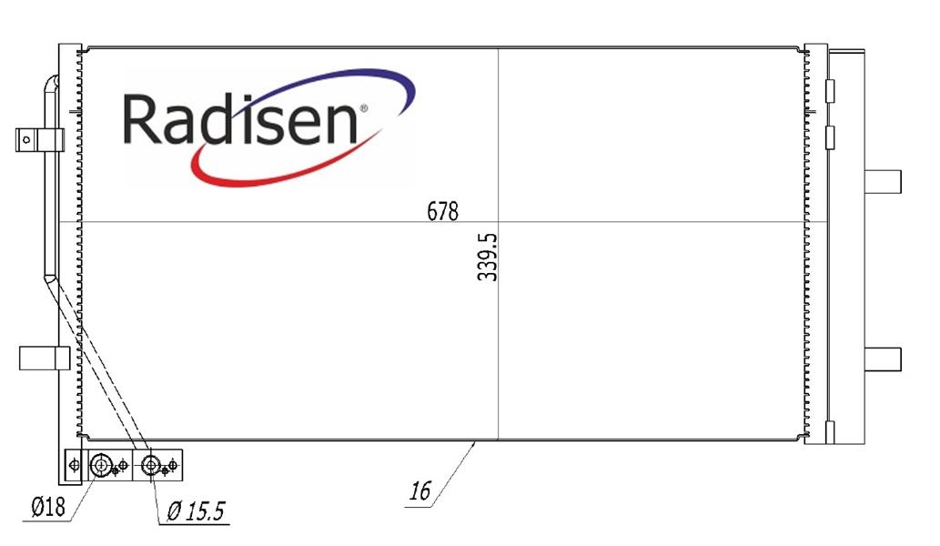 RADISEN RC 940255 Klima Radyatörü Q3 2012 Q3 1.4 Tfsi