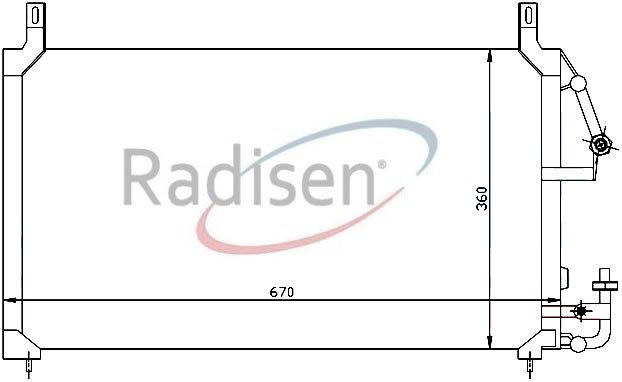 RADISEN RC 94424 Klima Radyatörü Nexia Espero