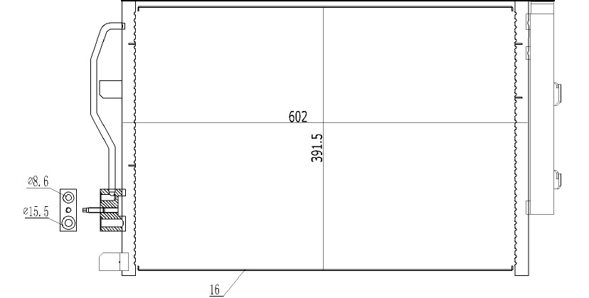 RADISEN RC 940246 Klima Radyatörü Aveo 11- 1.2 I 16v G