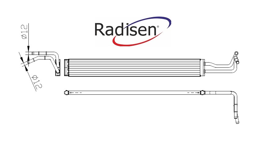 RADISEN RO 90134 Yağ Radyatörü Panamera Brazed