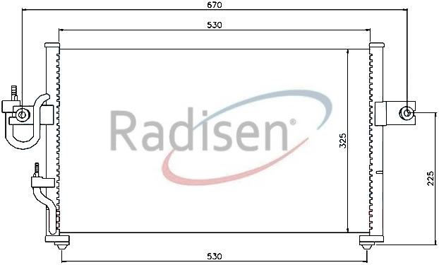 RADISEN RC 94395 Klima Radyatörü Accent 95-99 1.3i-1.5i-1.6i Yumurta Kasa 9760622050-9760622051