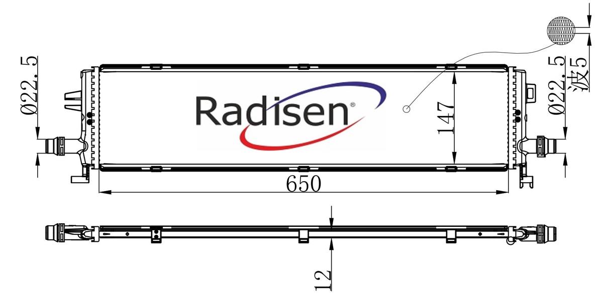 RADISEN RR 677243 Radyatör C-Class W206