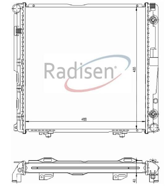 RADISEN RR 62751 Motor Su Radyatoru Mercedes W124 S124 C124 Klimali