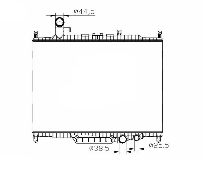 RADISEN RR 64332 Radyatör Discovery Iv 10- 3.0 Td D Range Sport Brazed 485x681x36 Rr64332