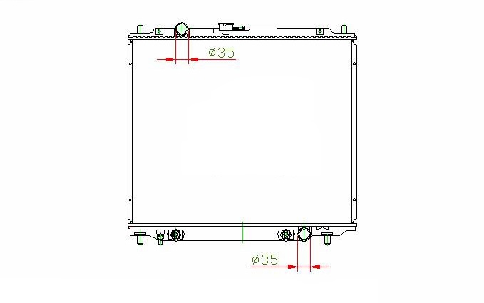 RADISEN RR 62802 Radyatör Pajero Brazed