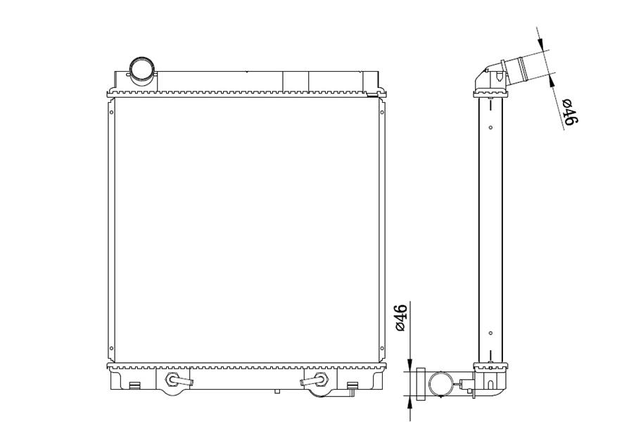 RADISEN RR 674219 Radyatör Canter 5.2d Brazed