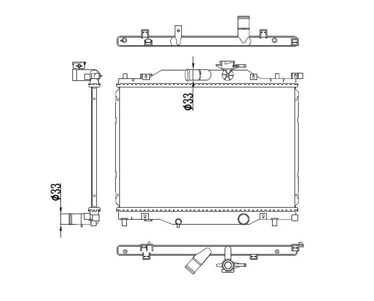 RADISEN RR 606117 Radyatör Cx-3 15- 2.0i G Brazed
