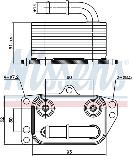 KALE 380445 Motor Yağ Soğutucusu Komple P307 04>09 P308 08>12 P407 05>11 P807 05> Expert 07> Citroen Jumpy 11>16 2.0 Hdi