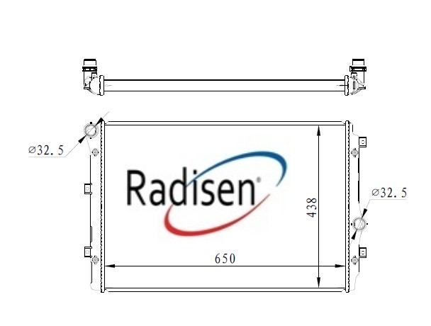 RADISEN RR 65309 Radyatör Passat B7 10- 2.0 Tdi D Brazed