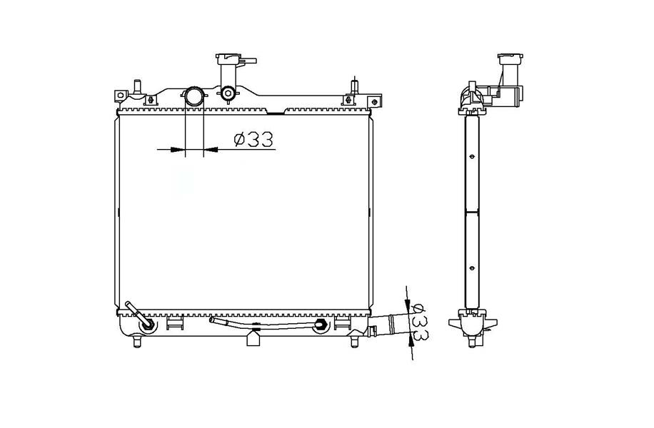 RADISEN RR 67547 Radyatör I10 08- 1.2 Benzinli Brazed 350x448x16 253100x400-253100x110-253100x100-253100x450-253100x150-253100x170-253100x400-253100x110-253100x100