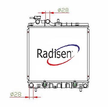RADISEN RR 675006 Radyatör Atos 05- 1.1i 12v G At 40x40 Brazed 2531005900