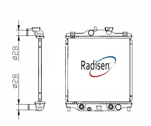 RADISEN RR 617159 Radyatör Logo 1.3 1997-2004 Brazed
