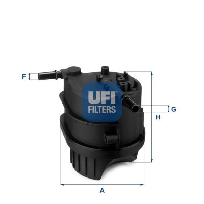 UFI 2434300 Yakit Filtresi Peugeot P307-P207-P206-Bipper-Nemo-C3-C2 1.4 Hdi-Fusion-Fiesta 1.4tdci