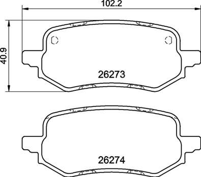 BREMBO P24237 Arka Fren Balatasi Puma 20-