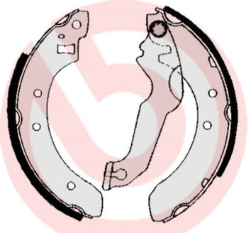 BREMBO S24507 Fren Pabucu Ford Escort Iii Gaa 09/80-07/86 / Ford Escort Iii Convertible Ald 09/83-12/89 / Ford Escort Iii Express Ava 01/81-02/86 / Ford Escort Iv Gaf. Awf. Abft 03/83-10/94 / Ford Escort Iv