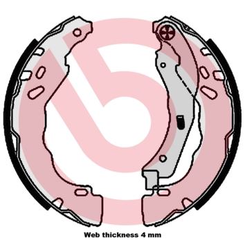 BREMBO S61544 Fren Pabucu Citroen Ami 9a 04/20-> / Citroen C3 Aircross I 2r . 2c 06/17-> / Citroen C3 Ii Sc 09/09-> / Citroen C3 Ii Hatchback Van Sc 06/10-> / Citroen C3 Iii Sx 07/16-> / Citroen C3 Ii
