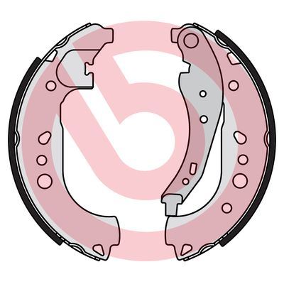 BREMBO S68550 Fren Pabucu Renault Twingo Iii Bcm . Bca 09/14-> / Smart Forfour Hatchback 453 07/14->