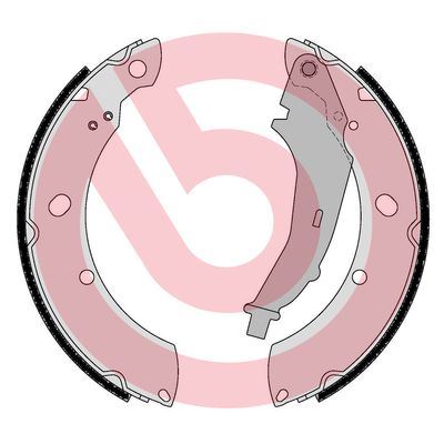 BREMBO S85544 Fren Pabucu Skoda Rapid Nh3. Nk3. Nk6 07/12-03/22 / Skoda Rapid Spaceback Nh1 07/12-12/19