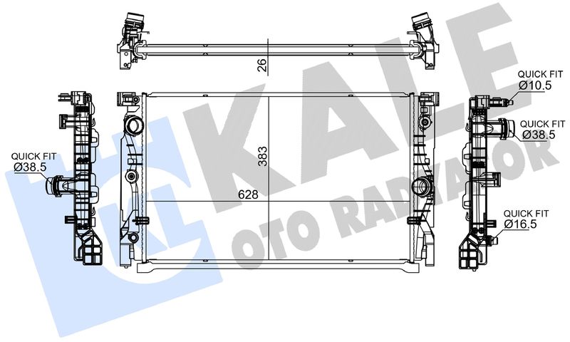 NIS-606230 Radyator B47-B57  -  G11-G12-G30-G32