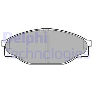 DELPHI LP950 Ön Fren Balata Toyota Hilux 2.4l 2l-T Ln85 Ln145 4x2 90-04 / Hiace 2.4l 2l Lh112 Lh114 89->