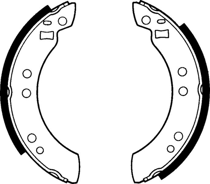 DELPHI LS1173 Fren Pabucu Arka Ford-Hyundai-Volvo Capri-Pony-340-360 1975> 1991