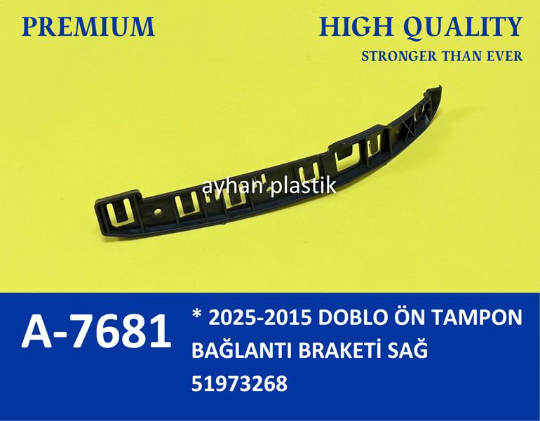 AYHAN A7681 Ön Tampon Braketi Sağ Doblo 15 >