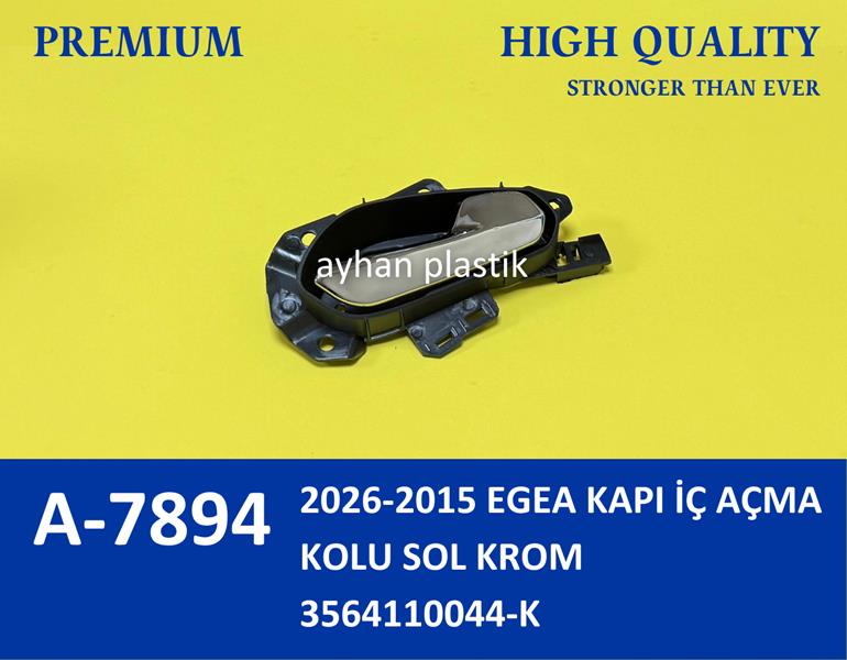 AYHAN A7894 Kapi İç Açma Kolu Sol Fiat Egea 15> Krom