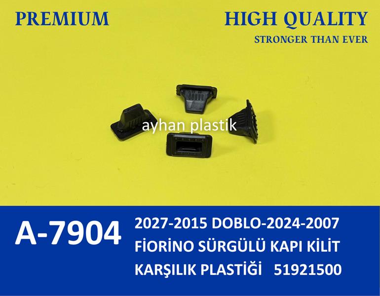 AYHAN A7904 Sürgülü Kapi Kilit Karşilik Plastiği Fiat Fiorino 07> Doblo Iii 09>