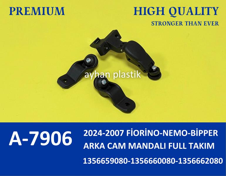 AYHAN A7906 Arka Cam Mandali Full Takim Fiat Fiorino 07>24 Psa Nemo-Bipper