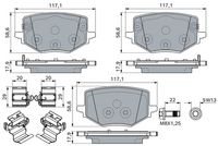 BOSCH 0986460283 Arka Fren Balata Renault Austral 24> Rafale 25> Nissan X-Trail T33 22->