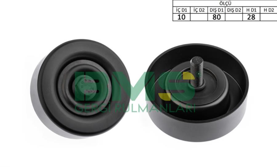 BMS 627 Alternatör Gergi Rulmani Hyundai İx35 2.0l D4ha 10-15 / Tucson 2.0l D4ha 15-20 / Santafe 2.0l 2.2l D4ha D4hb Crdi 10-> / Kia Sportage 2.0l D4ha 10-22 / Sorento 2.0l 2.2l D4ha D4hb 10-20