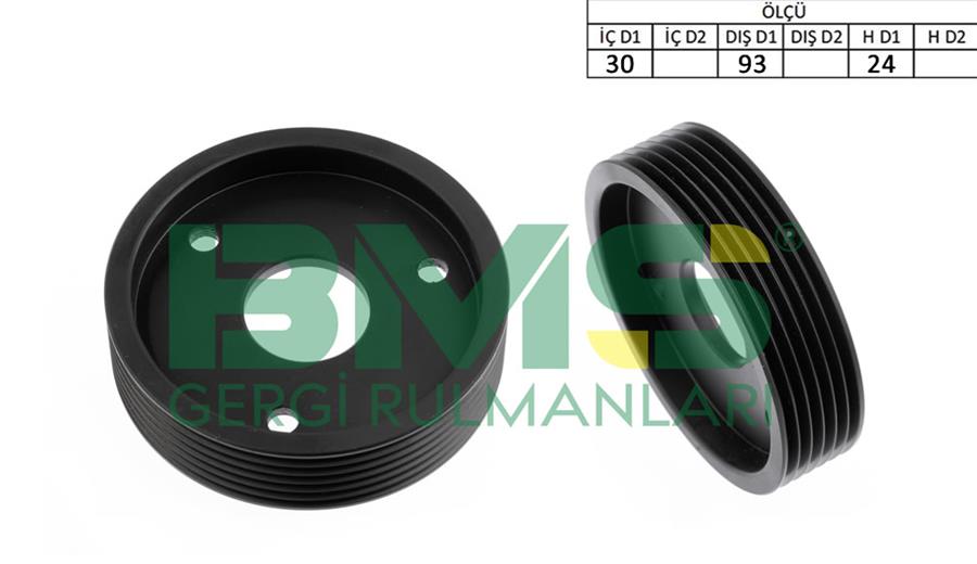 BMS 539 Hidrolik Direksiyon Pompa Kasnaği Clio Ii 98> Kangoo 97> 1.9 D F8q>