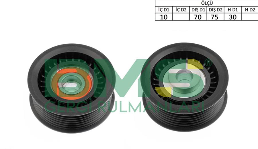 BMS 528 Alternatör Gergi Rulmani Alternatör Kasnaği Mitsubishi Pajero 3.5l 6g74 Dohc 24v 00-07 / 3.0l 6b31