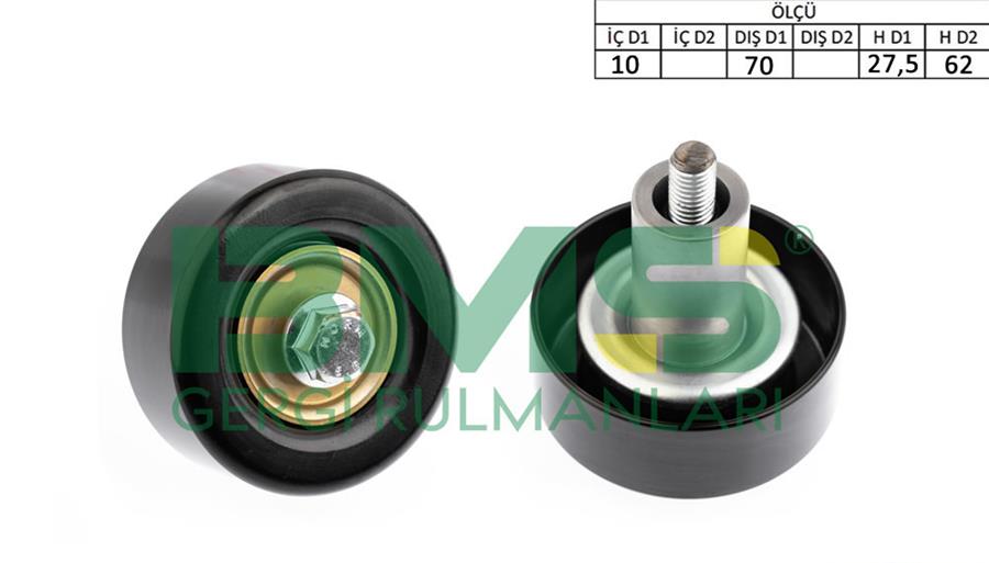 BMS 522 Alternatör Gergi Rulmani Hyundai İx35 2.0l D4ha 10-15 / Tucson 2.0l D4ha 15-20 / Santafe 2.0l 2.2l D 4ha D4hb Crdi 10-> / Kia Sportage 2.0l D4ha 10-22 / Sorento 2.0l 2.2l D4ha D4hb 10-20