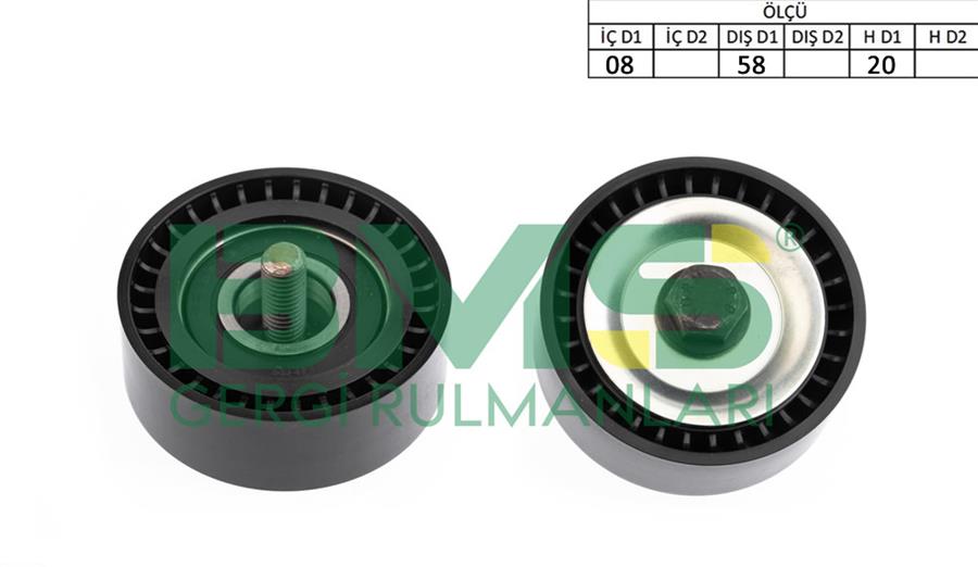 BMS 521 Alternatör Gergi Rulmani Golf5/6-Jetta-Passat-Scirocco-Tiguan-A3-Leon 1.4tsi 04-10 Blg-Bmy-Cava