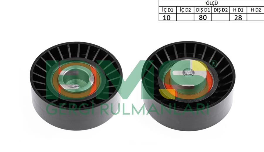 BMS 510 Alternatör Gergi Rulmani Bravo 95-98 -Marea 96-99 2.0 20v-Fiorino 1.7d 97-01 -Albea-Palio 1.0