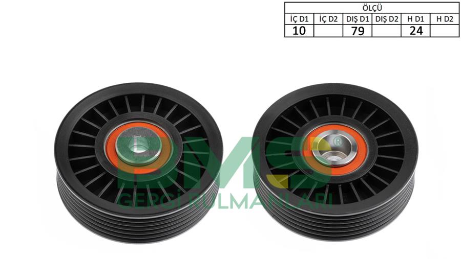 BMS 500 Alternatör Gergi Rulmani Bravo-Coupe-Marea-Punto-Stilo 2.0 Hgt 20v-2.0 20v-1.8 Hgt 95 >