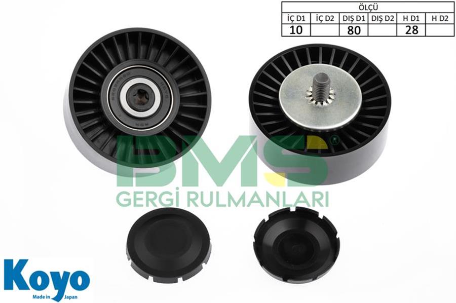 BMS 417 Kayis Gergi Rulmani Bmw N43 N47 N54 N57 E81 E82 E87 E88 E90 E91 E92 E93 E60 E61 F10 F11 E89