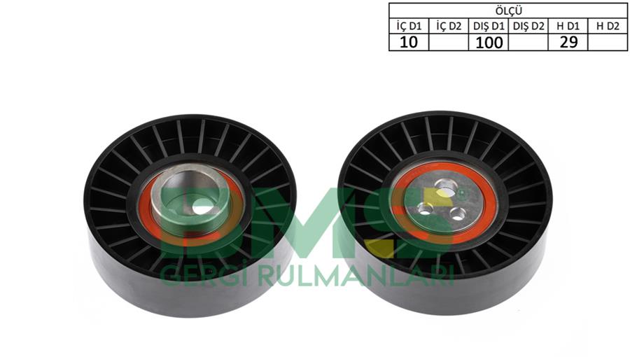 BMS 398 Alternatör Gergi Rulmani 166 2.4td 98 > Marea 2.4td 96-99 Kappa-Lancia 2.0 16v-2.4 Jtd-3.0 96