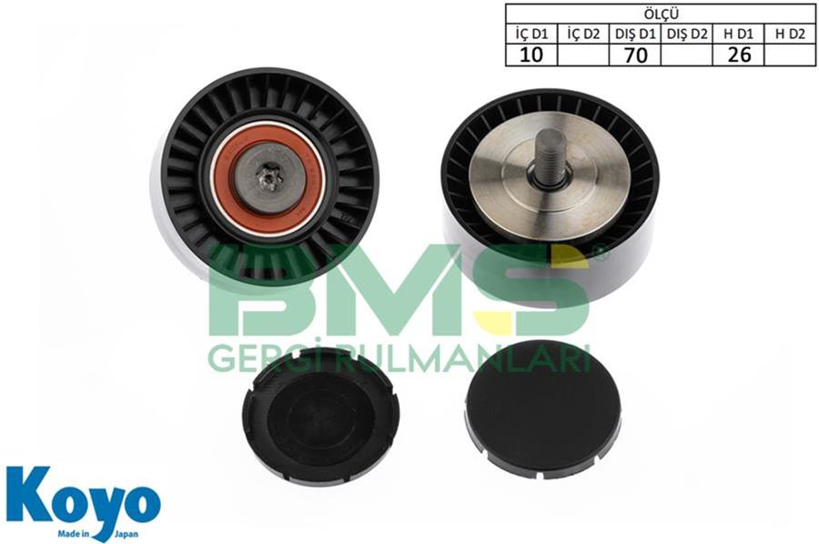 BMS 376 Alternatör Gergi Rulmani Bmw 5 E60 540i-545i-550i 03-10 -Bmw 6 E63 645ci-650i 04-10 -X5 E53 4.4i-4.8