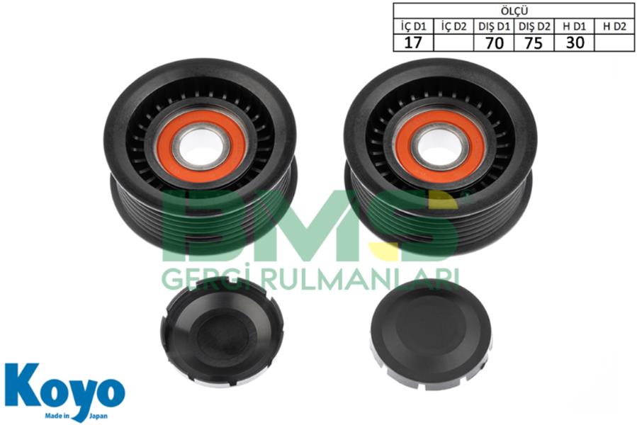 BMS 361 Alternatör Gergi Rulmani Porsche Cayenne 4.5 02-07