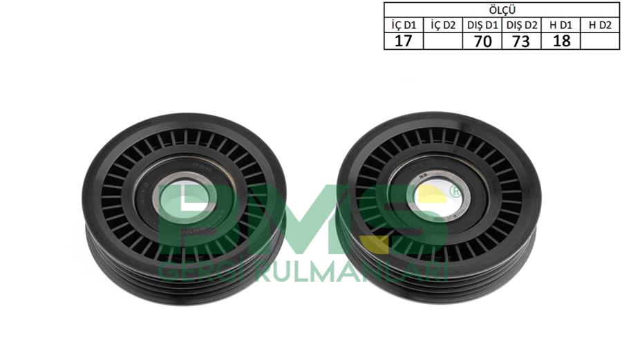 BMS 228 Alternatör Gergi Rulmani Subaru Forester 2.0-Impreza 1.6-2.0-Impreza Legacy 2.0-2.2