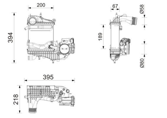 MAHLE CI788000P Turbosarj Radyatoru Sag Mercedes M177 W205 S205 C205 A205 V167 C167 X167 X290 C217 A217