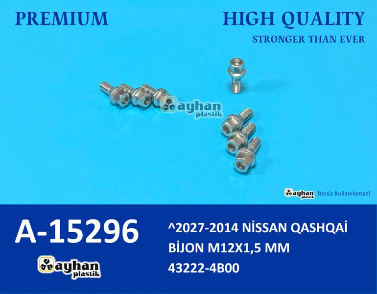 AYHAN A15296 2027-2014 Nissan Qashqai Bijon M12x1.5 Mm