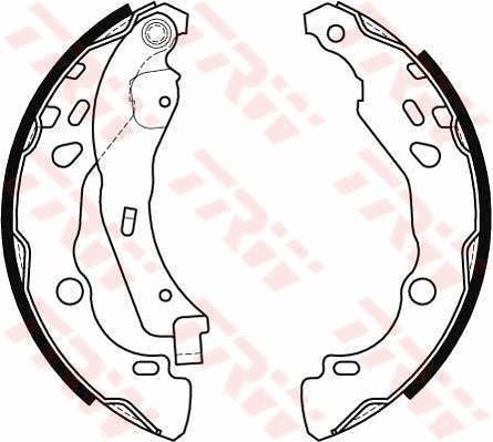 TRW GS8455 Arka Fren Pabuç Balatasi Renault Clio Ii 98> Clio Iv 12> Clio Symbol 02> Symbol Iii 13> Dacia Sandero 08> Logan 06> Sandero Ii 12> Logan Ii 12>