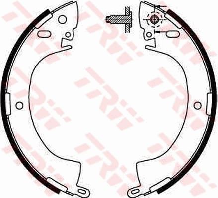TRW GS8185 Arka Pabuç Balata L200 2.5d Td 86-96 L300 2.0 2.3d 2.4 2.5d 89 96 > Pajero 88-00 254x51