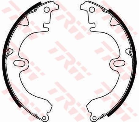 TRW GS8181 Arka Pabuç Balata Toyota Corolla 87-00 Carina 83-97 Camry 83-91 200x37